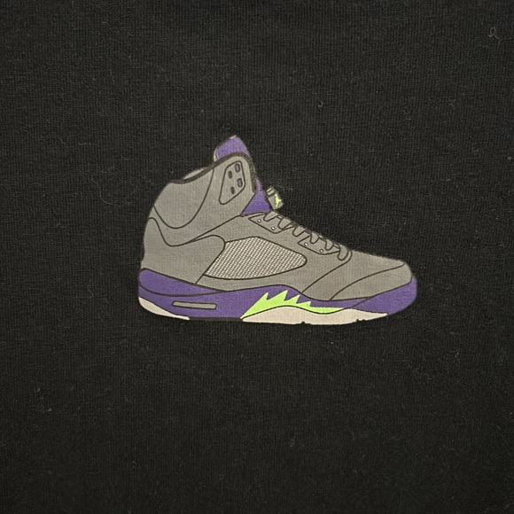Nike Air Jordan Retro 5 “Without Boarders” Black T-Shirt Size 3XL - Picture 4 of 7